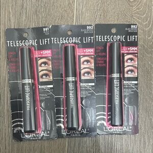 New 3X L'Oreal Telescopic Lift Mascara - Black & black brown 
( Firm Price )